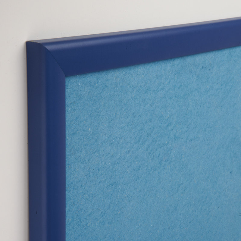 EF Wall Mounted Bulletin Board, Blue, 120cm H x 180cm W x 2.2cm D
