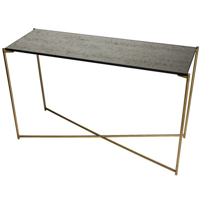 Bedell Glass Top Console Table