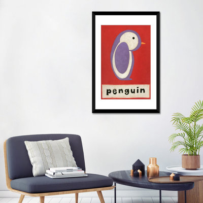 «P is for Penguin», reproduction sur toile tendue