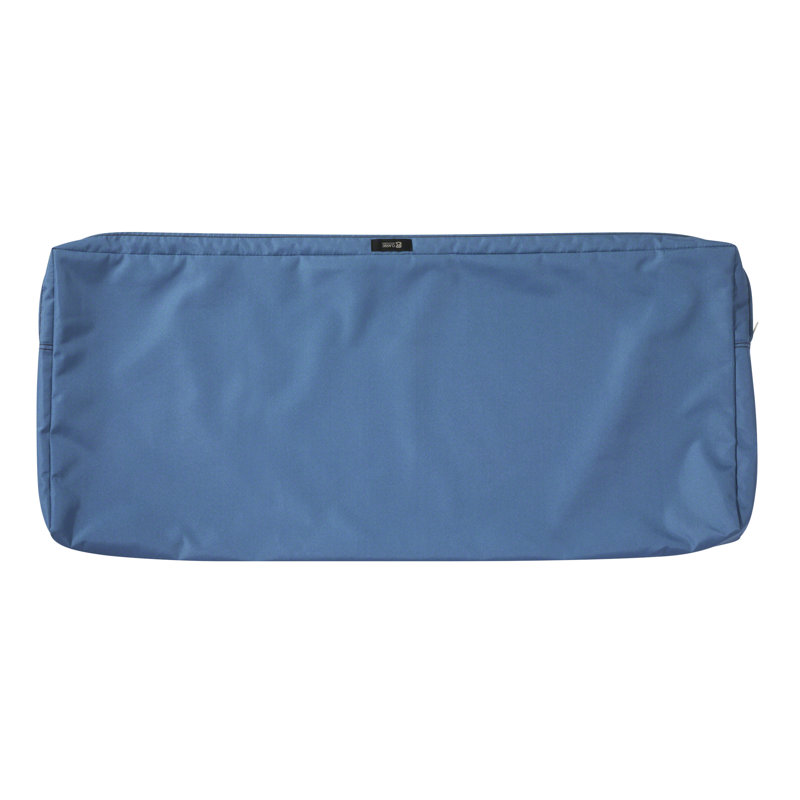 Jaylon Indoor/Outdoor Cushion Cover, 3" H x 42" W x 18" D, Empire Blue Velvet