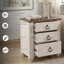Aidsa Drawer Nightstand in Whitewash