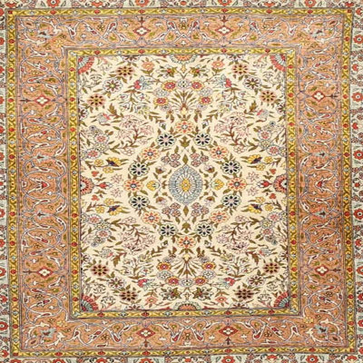 Tapis traditionnel brun / jaune