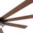 72" Integrated Led Matte Black Large Smart Ceiling Fan With Remote Control