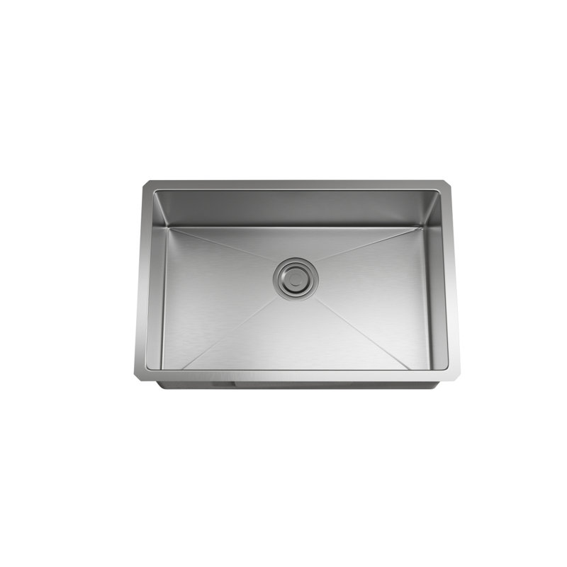 Chester 27'' L Single Bowl Stainless Steel Kitchen Sink