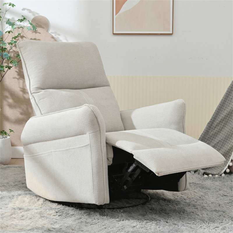 Fauteuil inclinable et pivotant à 360 ° avec anneau à tirer