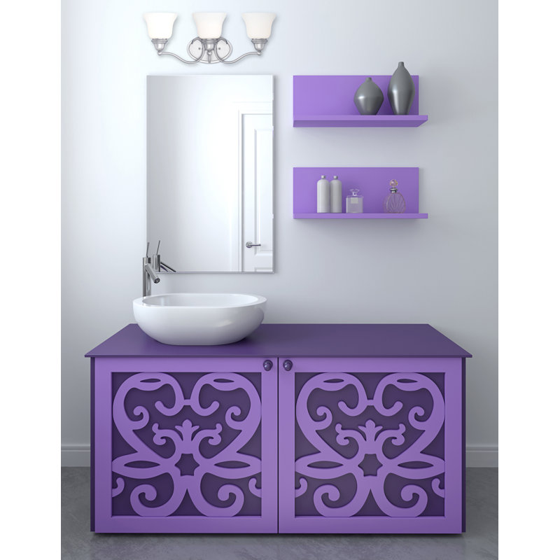 Éclairage pour meuble-lavabo Vannote, Étain
