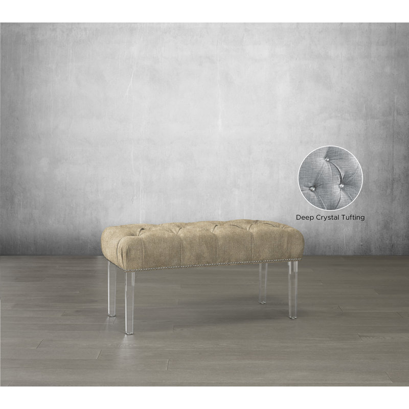 Banc rembourré Lazaro, Sable