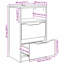 40cm W Manufactured Wood Bedside Table-949822105