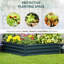 Lit de jardin surélevé galvanisé Outsunny-113175966