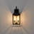 19.75"h Traditional Outdoor Wall Sconce Black