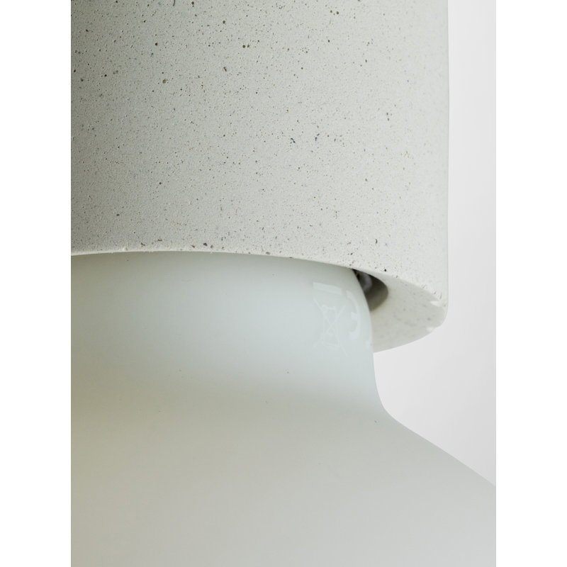 Abriona 1 - Light Bulb Pendant, Ivory