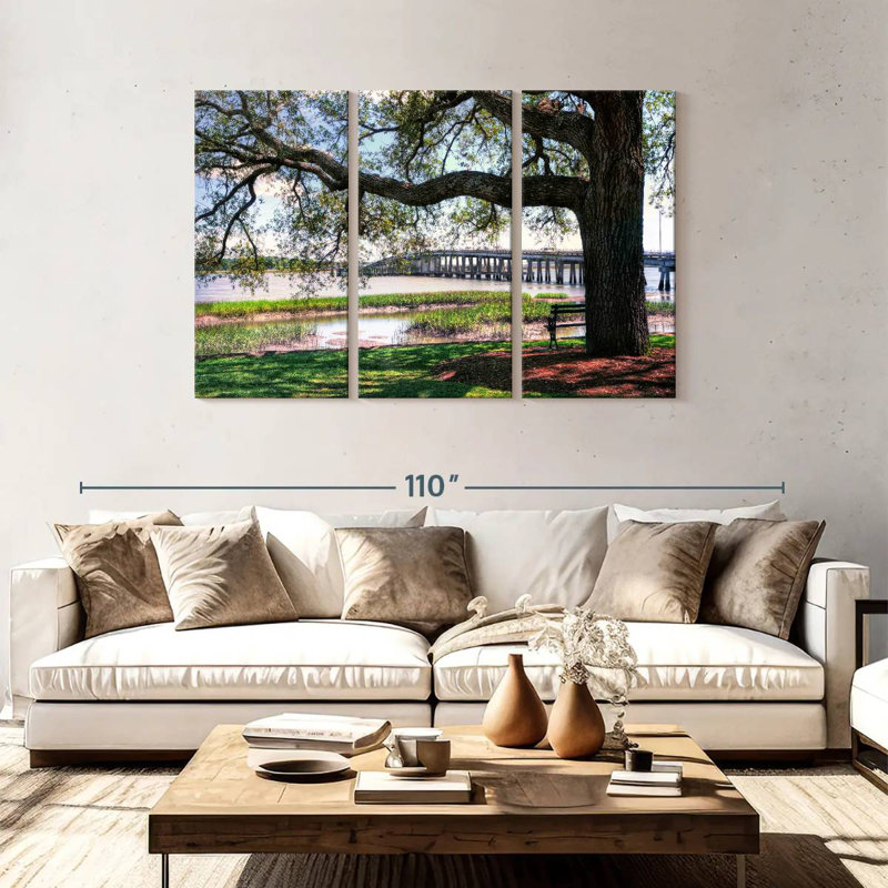 Rorry Harbor Riverside, 48" H x 74" W
