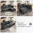 77.5'' W Modular L-Shaped Sofa With Storage Chaise And USB Charge-262689966