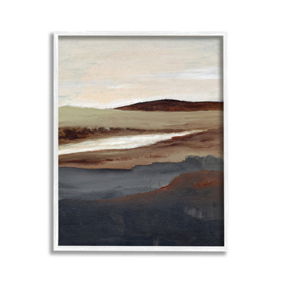 «Rustic Hills Abstraction Single Photo Frame» par Nikita Jariwala sur toile