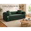 Canapé-lit convertible sans os de 80 po, canapé-lit 3 en 1 grand pour salon, velours côtelé | mousse à mémoire de forme | pliable | coulissant | sans assemblage (vert foncé)-2053093157
