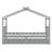 Twin Size Wooden House Bed With Drawers, Gray-202570080-202570081