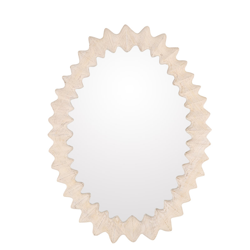 Miroir Trishelle blanchi