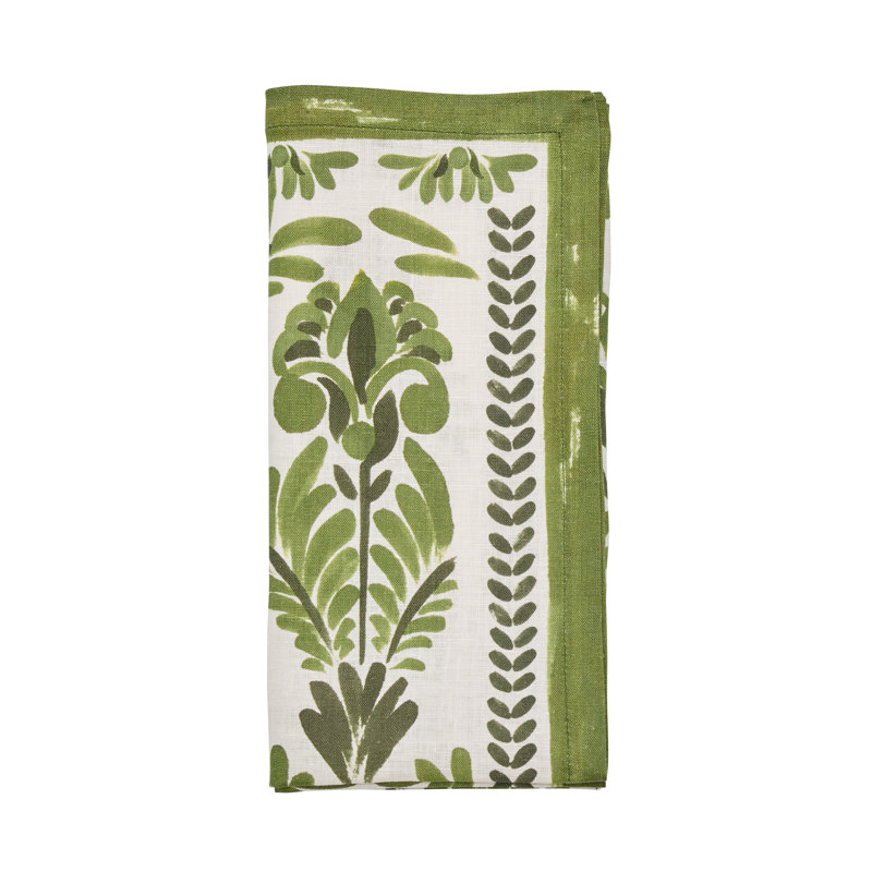 Botanica Napkin, Ivory/Green