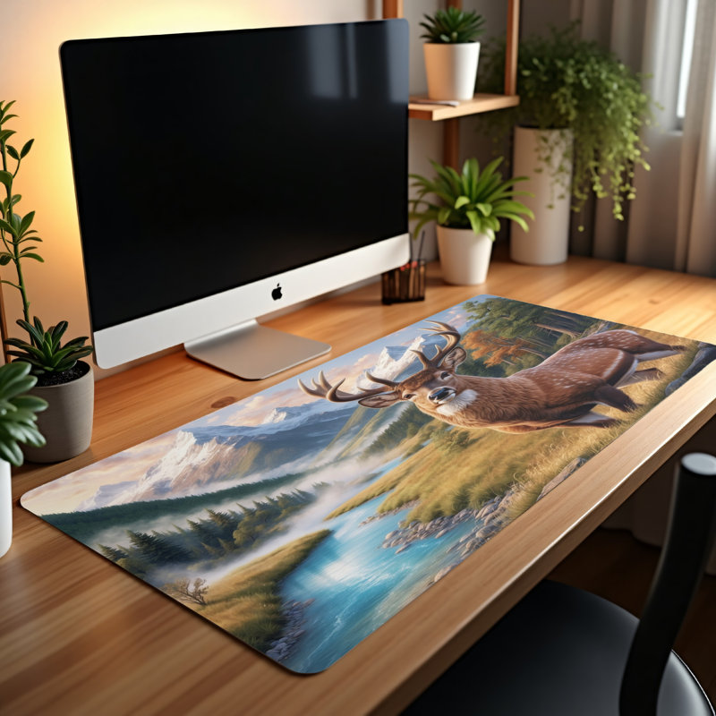 Polyester Desk Pad, 31.5x15.5