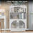 46" Bookshelf And Bookcase, Small Bookcase With Glass Door, 3 Tier Mid-century Book Shelves W/ Deep Storage Cabinet And Adjustable Shelves, Wood Standing Small Book Shelf For Home Office Kitchen-805062890