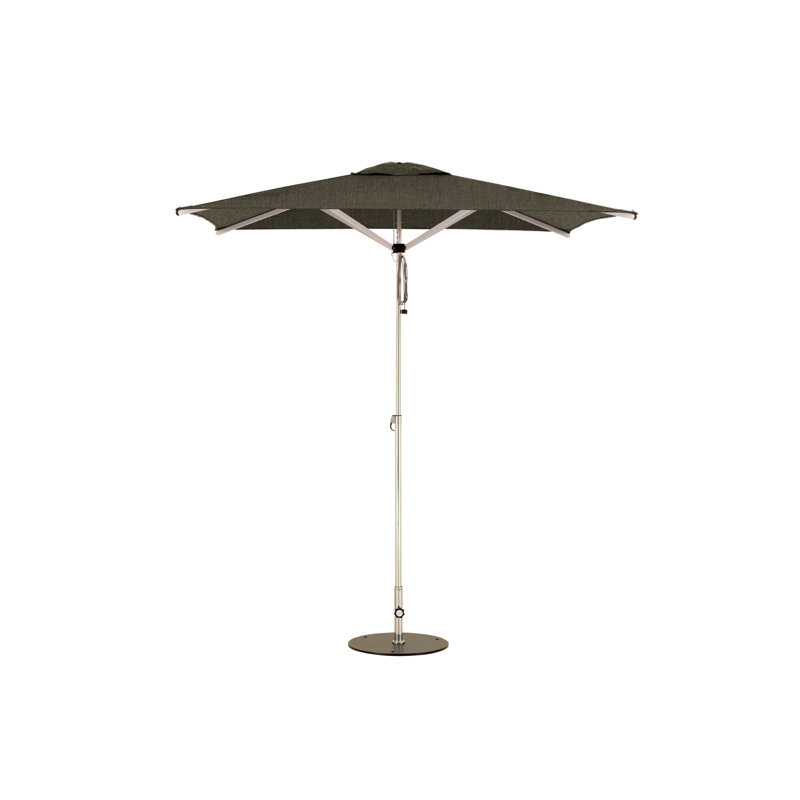 Swift 6.6' Square Umbrella, Square Metal Base with Wheels, Pacific Blue