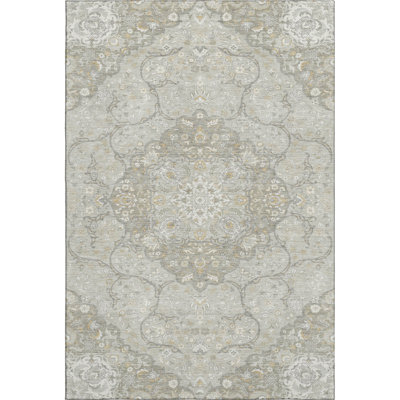 Premium Machine Washable Varasteh AMF1677 Medallion Rug