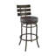 Tabouret de bar pivotant avec mobilité à 360 degrés et confort durable