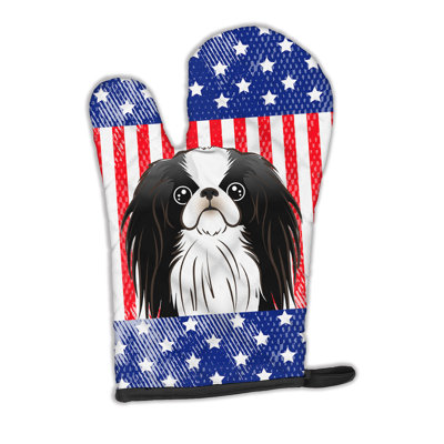 Caroline's Treasures American Flag Polyester Oven Mitt