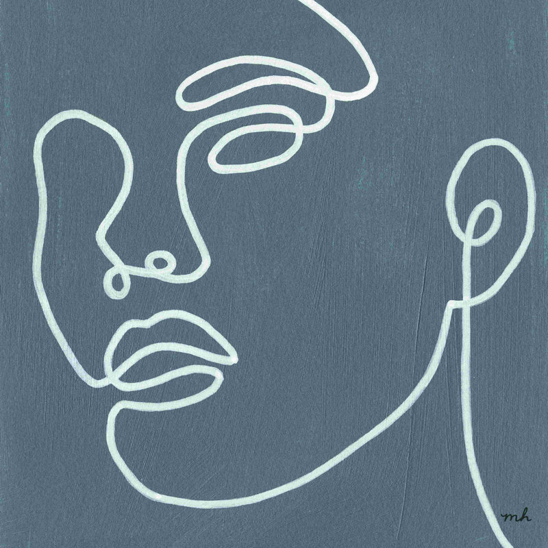 «About Face II» par Moira Hershey, impression, H 20 po x l 20 po, Toile tendue