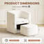 Fauteuil d'appoint rembourré avec repose-pieds Kyah-95165974