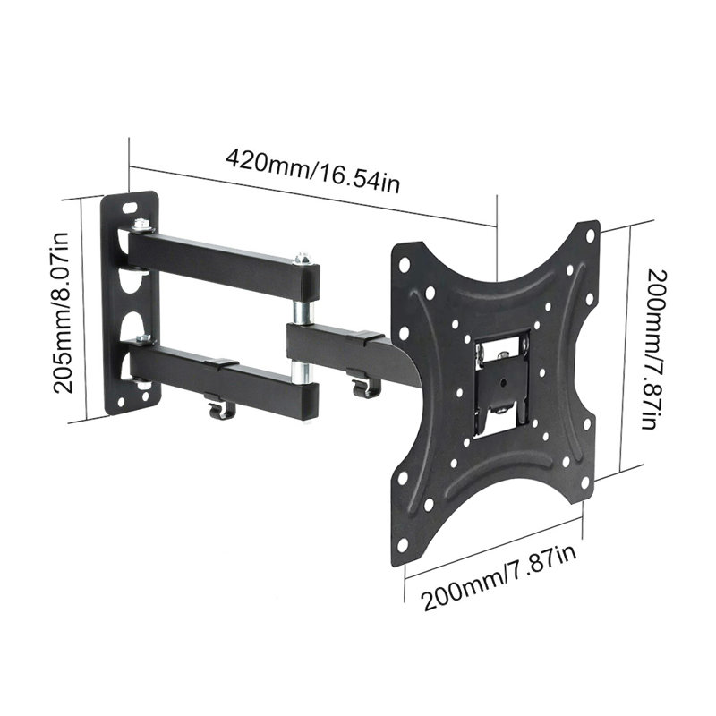 Full Motion TV Bracket Swivel Tilt TV Wall Mount For 10"-42" LCD Plasma LED Screens