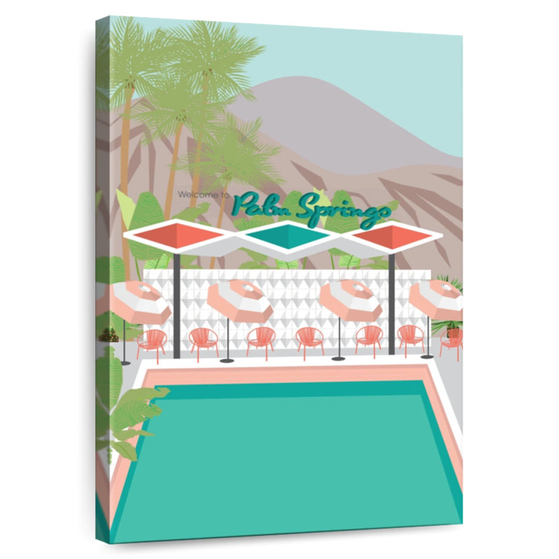 Alvord Welcome To Palm Springs, H 24 po x l 16 po