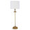 Clove Stem Buffet Table Lamp With Natural Linen Shade