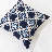 Intertwined Navy Lounge Cushion 55 X 55Cm
