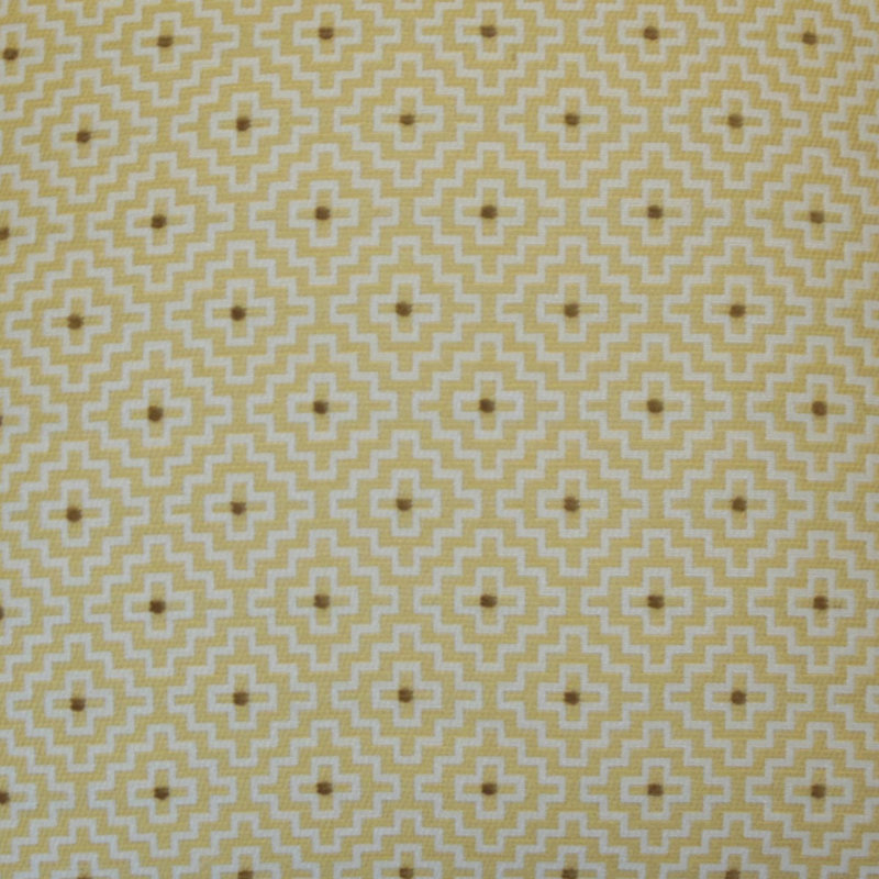 Coussin décoratif à motif géométrique BEAUNE, Hauteur (18 po) x largeur (18 po), Maïs