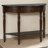 Rustic Half Moon Console Table with Drawer and Shelf-780461150