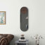 Jeni Mirrored Oval Wall Clock