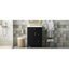 Meuble-lavabo avec porte en verre / tablettes réglables / et trois tiroirs / meuble-lavabo-113435681