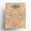 Carte de la ville de Leeds, impression-1059268961-1059268952