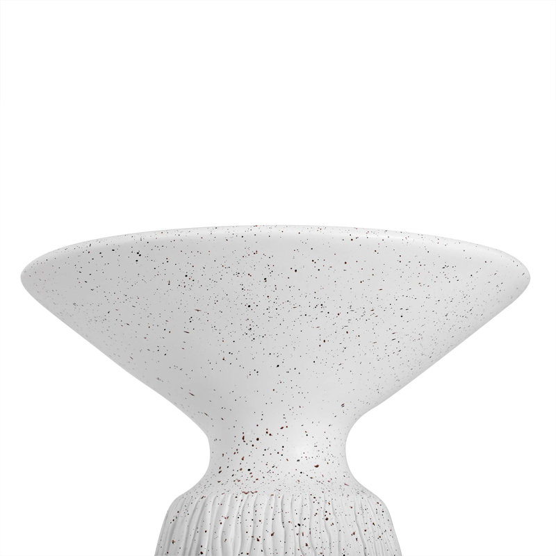 Outdoor Marble Retro Speckled Textured All-Weather Mgo Side Table