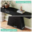 63" Farmhouse Console Table with Trapezoidal Base, Narrow Entryway Table & Long Sofa Table for Hallway, Living Room