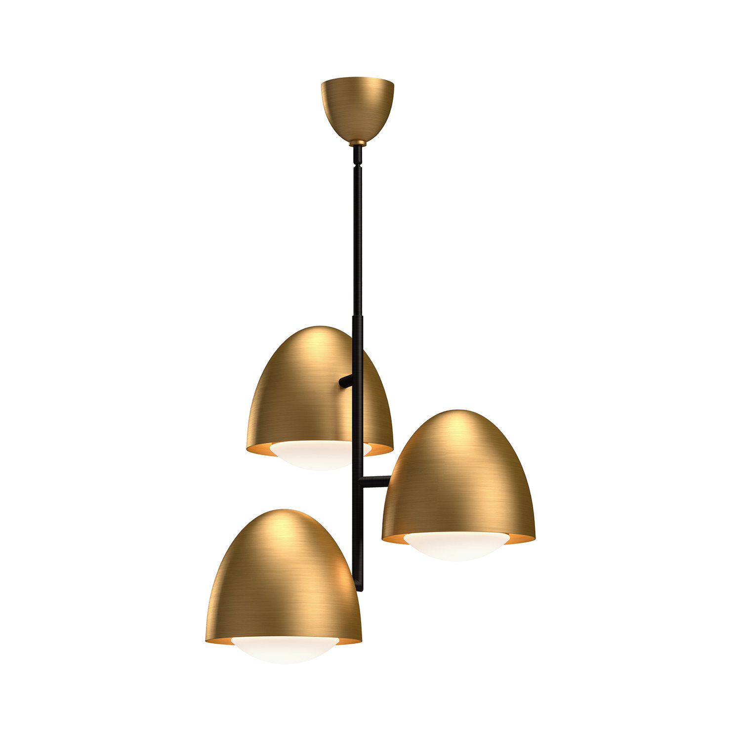 Torten Single - Light Metal Dimmable Chandelier, Aged Gold