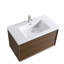 Capot - 6 36,00 po X P 19,70 po P x 21,70 po Meuble-lavabo mural H en bois naturel avec plateau blanc