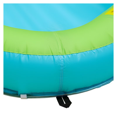 Jeu gonflable gonflable avec glissoires doubles, mur d'escalade et pataugeoire pour enfants de 3 à 8 ans