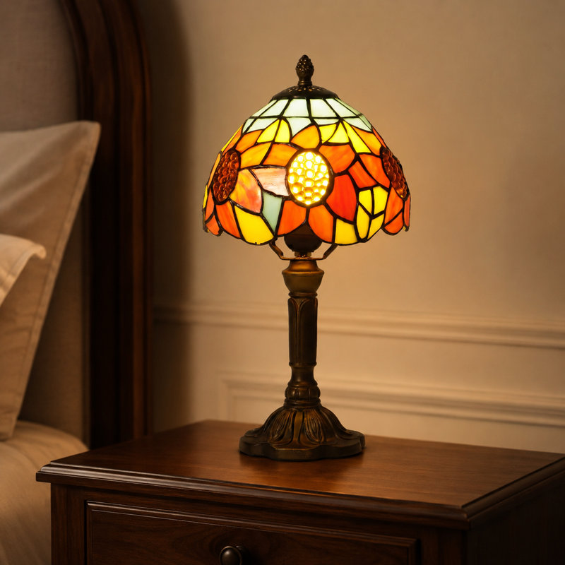 Lampe de table 14,25 po Tiffany Sunflower