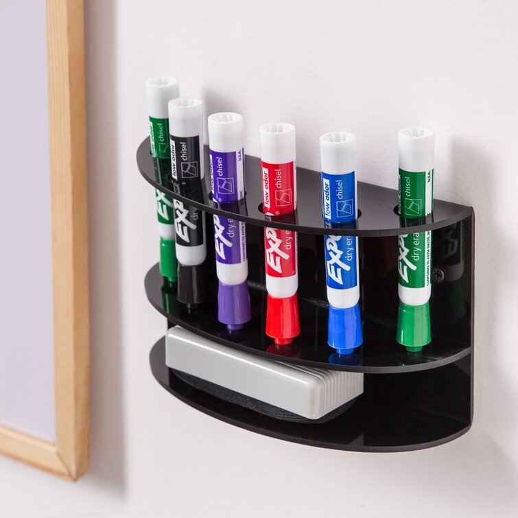 Fizza Acrylic Marker Pen Holder Inbox Zero Color: Black