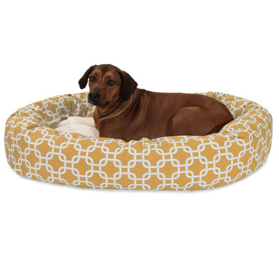 Links Geometric Polyester Pet Bed