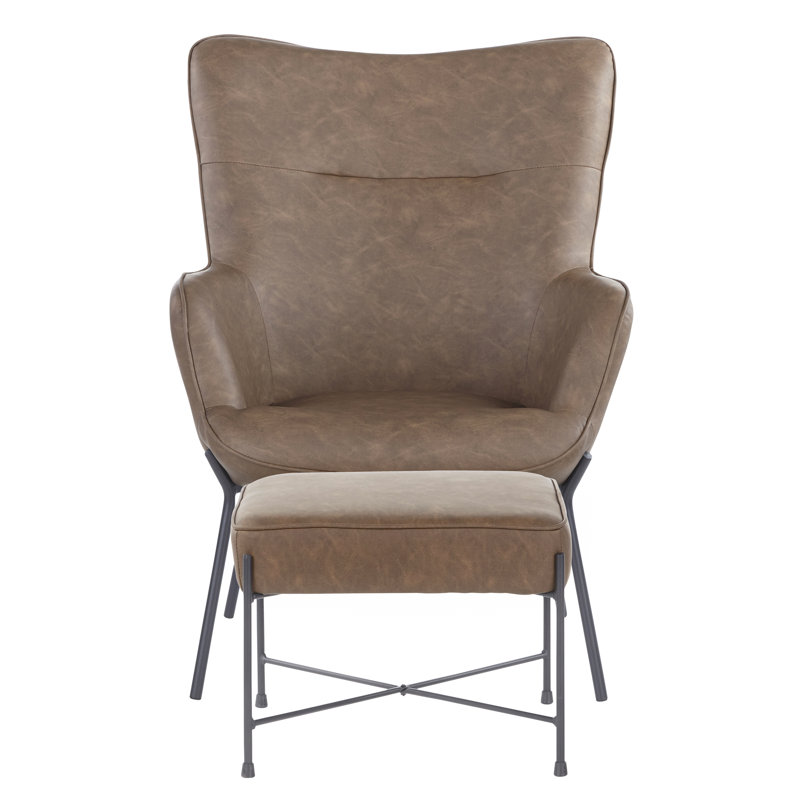 Méridienne large avec repose-pieds 28,5 po Bayliegh, Espresso