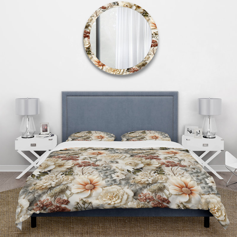 Ensemble de housse de couette Rustic Lace Romance Victorian, Housse de couette pour très grand lit et 2 très