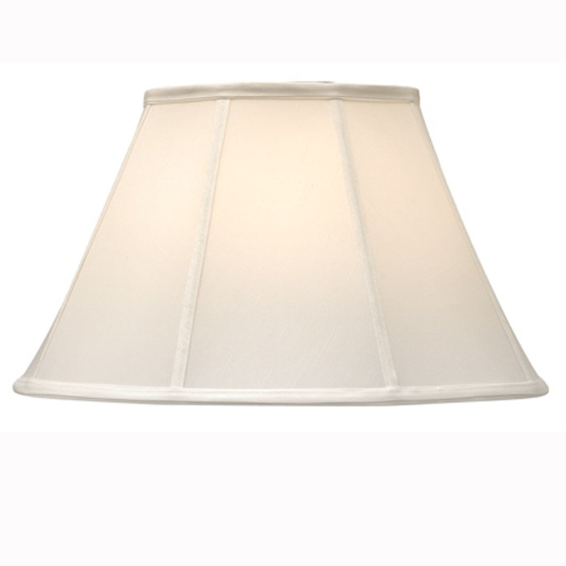 Abat-jour cloche en soie / shantung H 10 po x l 18 po (araignée), Coquille d'œuf